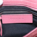 BALENCIAGA Classic Mini City Hand Bag Leather 2way Pink 300295 Auth ka1630M-20