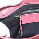 BALENCIAGA Classic Mini City Hand Bag Leather 2way Pink 300295 Auth ka1630M-21