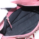 BALENCIAGA Classic Mini City Hand Bag Leather 2way Pink 300295 Auth ka1630M-10