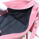 BALENCIAGA Classic Mini City Hand Bag Leather 2way Pink 300295 Auth ka1630M-22