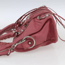 BALENCIAGA Classic Mini City Hand Bag Leather 2way Pink 300295 Auth ka1630M-3