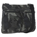 PRADA Camouflage Shoulder Bag Nylon Green Silver Auth ka1631V-1