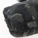 PRADA Camouflage Shoulder Bag Nylon Green Silver Auth ka1631V-18