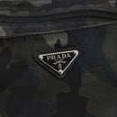 PRADA Camouflage Shoulder Bag Nylon Green Silver Auth ka1631V-19