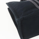 HERMES Fourre Tout PM Hand Bag Canvas Black Silver Auth ka1633-16
