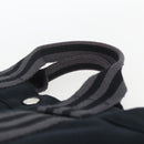 HERMES Fourre Tout PM Hand Bag Canvas Black Silver Auth ka1633-8