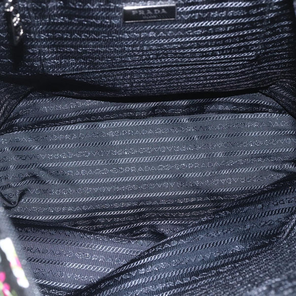 PRADA Tote Bag Nylon 2way Multicolor Silver Auth ka1634V