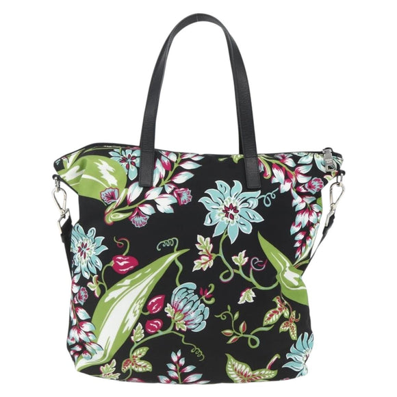 PRADA Tote Bag Nylon 2way Multicolor Silver Auth ka1634V