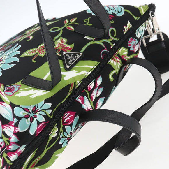 PRADA Tote Bag Nylon 2way Multicolor Silver Auth ka1634V