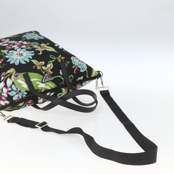 PRADA Tote Bag Nylon 2way Multicolor Silver Auth ka1634V