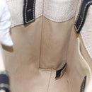 Chloe Woody Small Hand Bag Canvas Beige Auth ka1636V-17