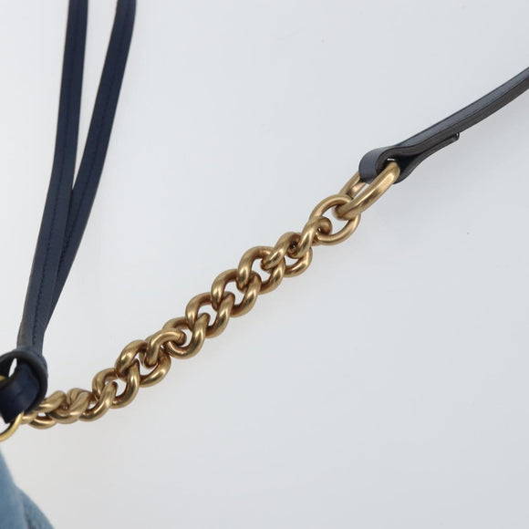 GUCCI Kleine Kameratasche GG Marmont Tasche Denim Hellblau 447632 Auth ka1639SAV
