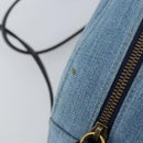 GUCCI Small Camera bag GG Marmont Bag Denim Light Blue 447632 Auth ka1639SAV-17