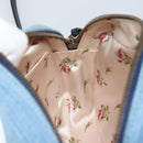 GUCCI Small Camera bag GG Marmont Bag Denim Light Blue 447632 Auth ka1639SAV-20