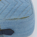GUCCI Small Camera bag GG Marmont Bag Denim Light Blue 447632 Auth ka1639SAV-6