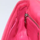 PRADA Chain Shoulder Bag Safiano leather Pink Silver Auth ka1645V-23