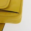 GUCCI Waist bag Leather Yellow Silver 598080 Auth ka1647M-11