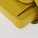 GUCCI Waist bag Leather Yellow Silver 598080 Auth ka1647M-12