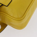 GUCCI Waist bag Leather Yellow Silver 598080 Auth ka1647M-13