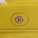 GUCCI Waist bag Leather Yellow Silver 598080 Auth ka1647M-17