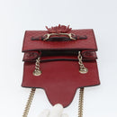 GUCCI Horsebit Micro GG Canvas Emily Bag Leather Outlet Red 449636 Auth ka1651-10