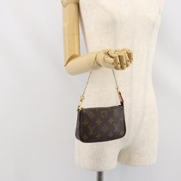LOUIS VUITTON Monogram Mini Pochette Accessoires Pouch M58009 LV Auth ka1652