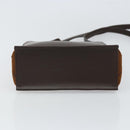 BURBERRY Shoulder Bag Leather Brown Silver Auth ka1655V-5