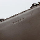 BURBERRY Shoulder Bag Leather Brown Silver Auth ka1655V-10