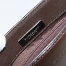 BURBERRY Shoulder Bag Leather Brown Silver Auth ka1655V-18