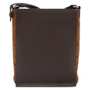 BURBERRY Shoulder Bag Leather Brown Silver Auth ka1655V-13
