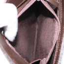 BURBERRY Shoulder Bag Leather Brown Silver Auth ka1655V-22