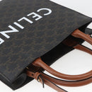 CELINE Triomphe Vertical Cabas Tote Bag PVC 2way Brown Auth ka1656SAM-6