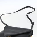 BOTTEGA VENETA Mount Shoulder Bag Leather 2way Black Gold Auth ka1658V-10