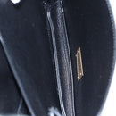 BOTTEGA VENETA Mount Shoulder Bag Leather 2way Black Gold Auth ka1658V-21