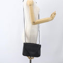 BOTTEGA VENETA Mount Shoulder Bag Leather 2way Black Gold Auth ka1658V-23