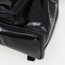 GUCCI Bamboo Backpack Patent leather Black Gold 003 1705 0030 Auth ka1659-15