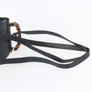 GUCCI Bamboo Backpack Leather Black Gold 003 1956 0030 Auth ka167-15