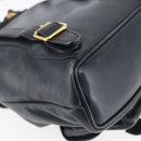 GUCCI Bamboo Backpack Leather Black Gold 003 1956 0030 Auth ka167-18