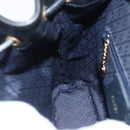 GUCCI Bamboo Backpack Leather Black Gold 003 1956 0030 Auth ka167-22