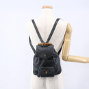 GUCCI Bamboo Backpack Leather Black Gold 003 1956 0030 Auth ka167-25