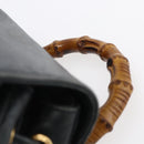 GUCCI Bamboo Backpack Leather Black Gold 003 1956 0030 Auth ka167-14