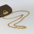 Salvatore Ferragamo Chain Gancini Shoulder Bag Patent leather Gold Auth ka1672-7