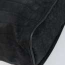 FENDI Hand Bag Nylon Black Silver Auth ka1675V-9
