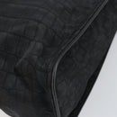 FENDI Hand Bag Nylon Black Silver Auth ka1675V-15