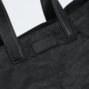 FENDI Hand Bag Nylon Black Silver Auth ka1675V-17