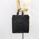 FENDI Hand Bag Nylon Black Silver Auth ka1675V-23