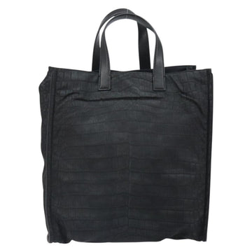 FENDI Hand Bag Nylon Black Silver Auth ka1675V - 0