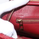 LOEWE Anagram Amazonas 23 Hand Bag Leather 2way Red Gold Auth ka1676SAM-20