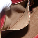 LOEWE Anagram Amazonas 23 Hand Bag Leather 2way Red Gold Auth ka1676SAM-23