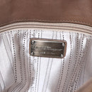 Salvatore Ferragamo Gancini Shoulder Bag Leather Beige Auth ka1679-17